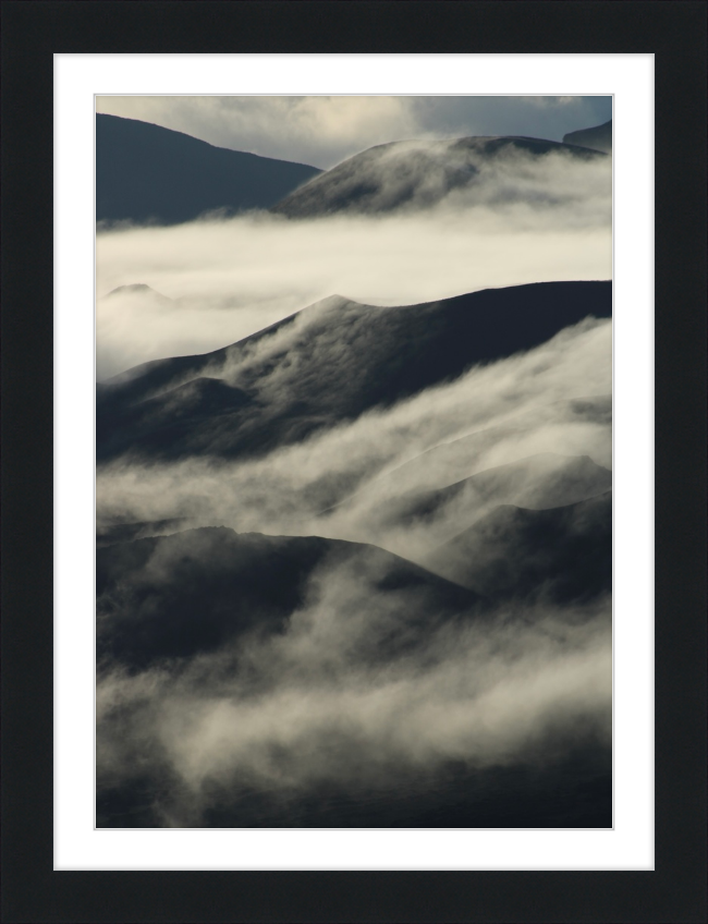 cloudy volcano